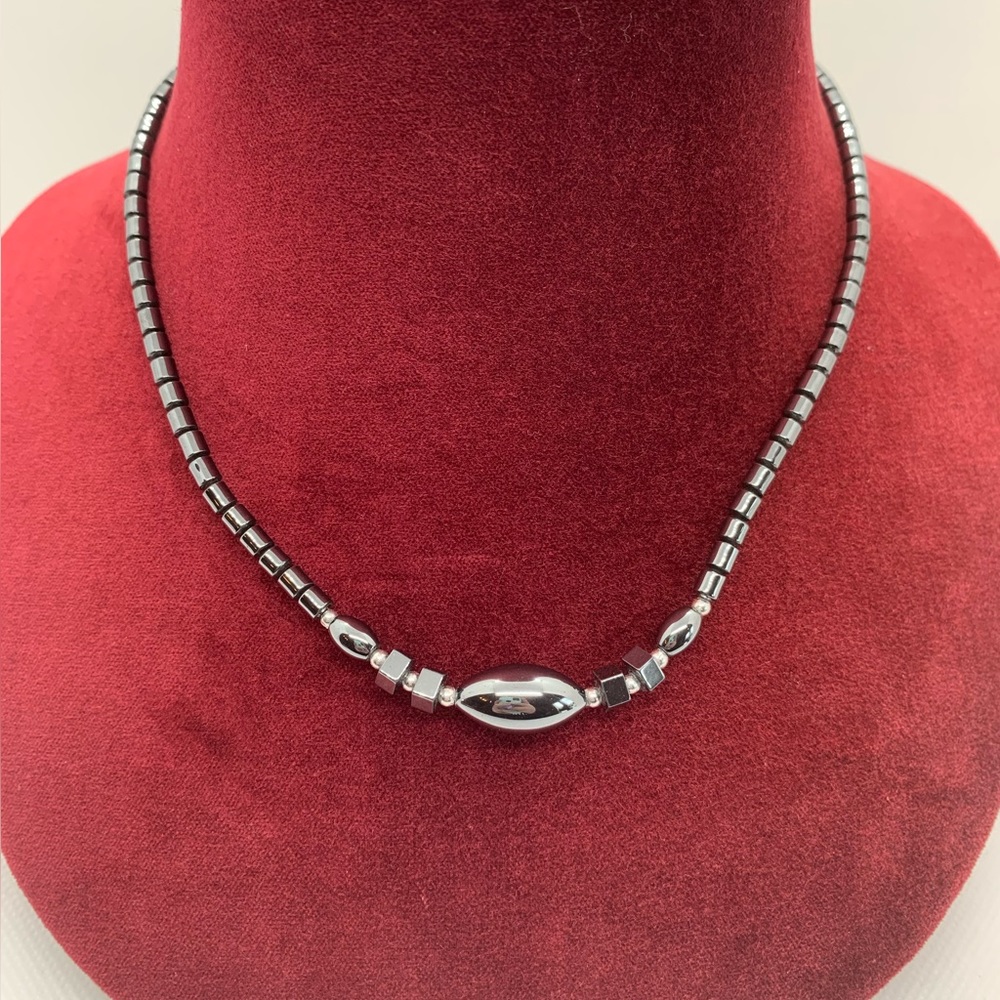 Hematite Beaded Necklace